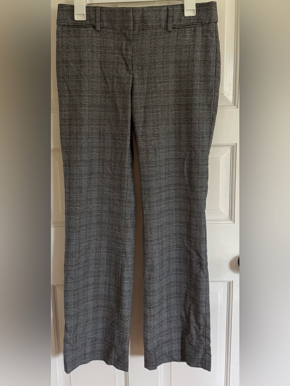 LOFT Gray Plaid Women’s Bootcut Trousers, size 2